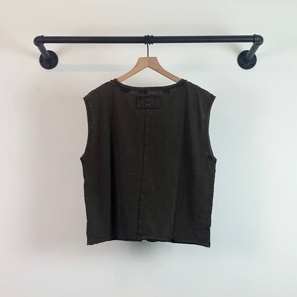 NWT Free People Kaiser Muscle Tank Tee in Raven’s Feather - Picture 9 of 10